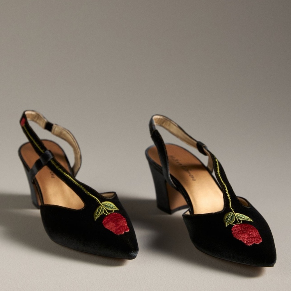NWB For Love & Lemons Chantilly Rose
Slingback Heels Size 9-9.5